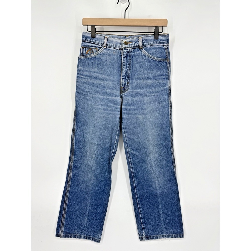 Vintage Jordache Straight Leg Jeans Size 30 Horse Head Logo Made‎ in USA Retro